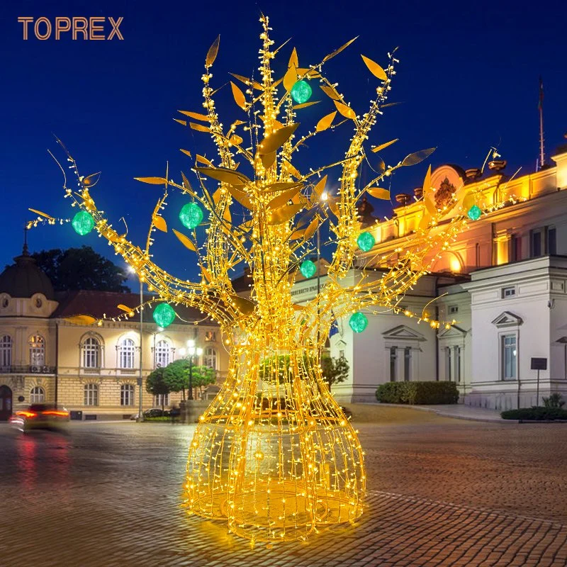 Toprex New Motif Tree Ball Light String Lights Hanging Giant 3D Sphere Motif Tree Lighting