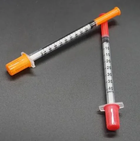 Disposable Medical Products Sterilize Hypodermic Insulin Syringes