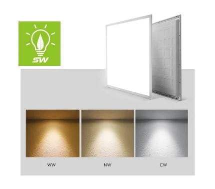 Multi-Color Back-Lite resplandor delantero de la luz de la suspensión de la iluminación comercial interior IP20 18W 36W 40W 48W 60W Embebido Panel LED Luz con 3000K 4200K 6500K y RGB