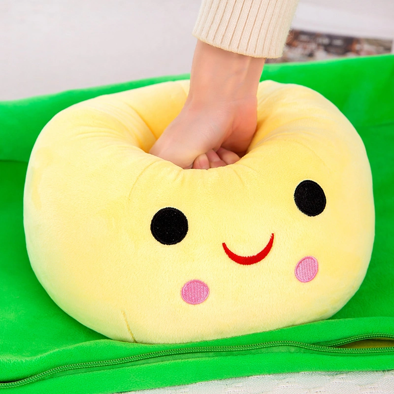 Pea Pod Doll Plush Sleeping Pillow Plant Plush Stuffed Toys