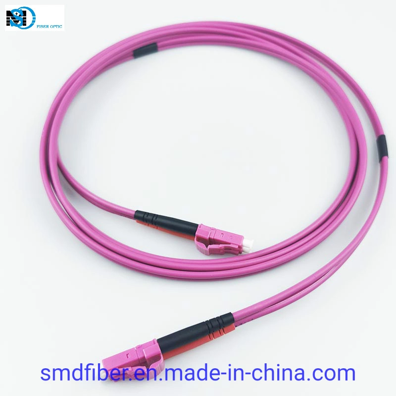 Telecommunication Equipment Fiber Optic Patch Cord Cable LC to LC Om4 Duplex Patch Cord