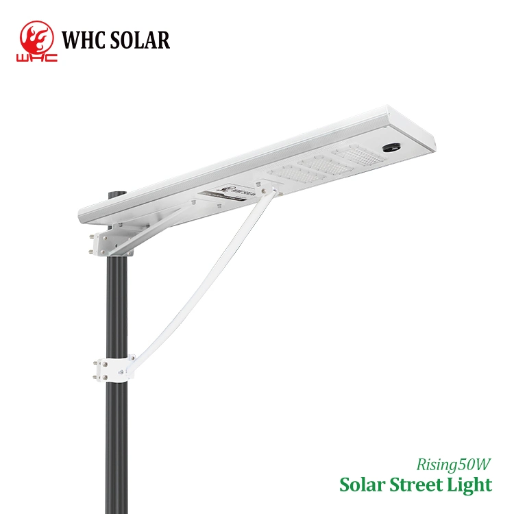 WHC Wholesale 100 W meilleur prix extérieur tout-en-un intégré Lumière de jardin solaire LED