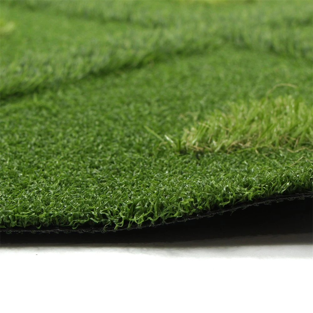 High Density 15mm 25mm Plastic Artificial Turf Grass Lawn with 3D Logo Customized Pattern for Wall Decoration