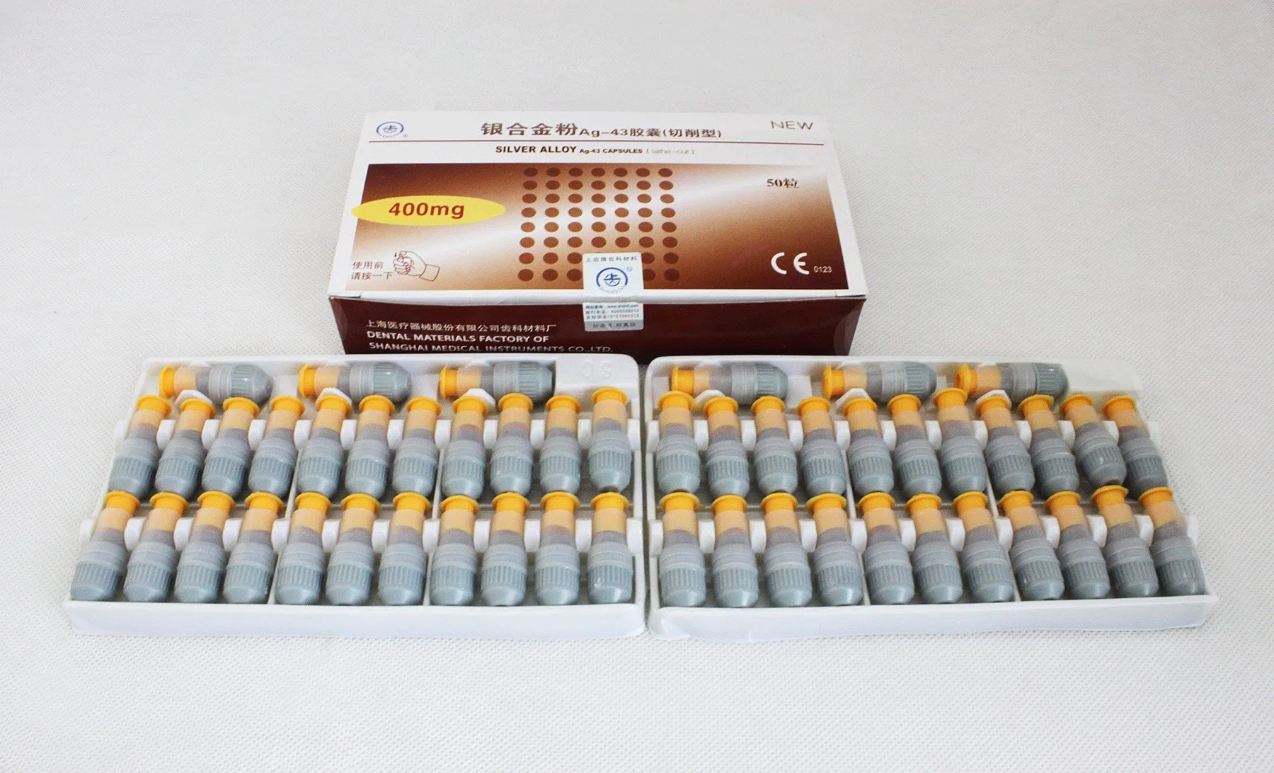 Dental Filling Material 200mm 600mm Dental Amalgam Capsules