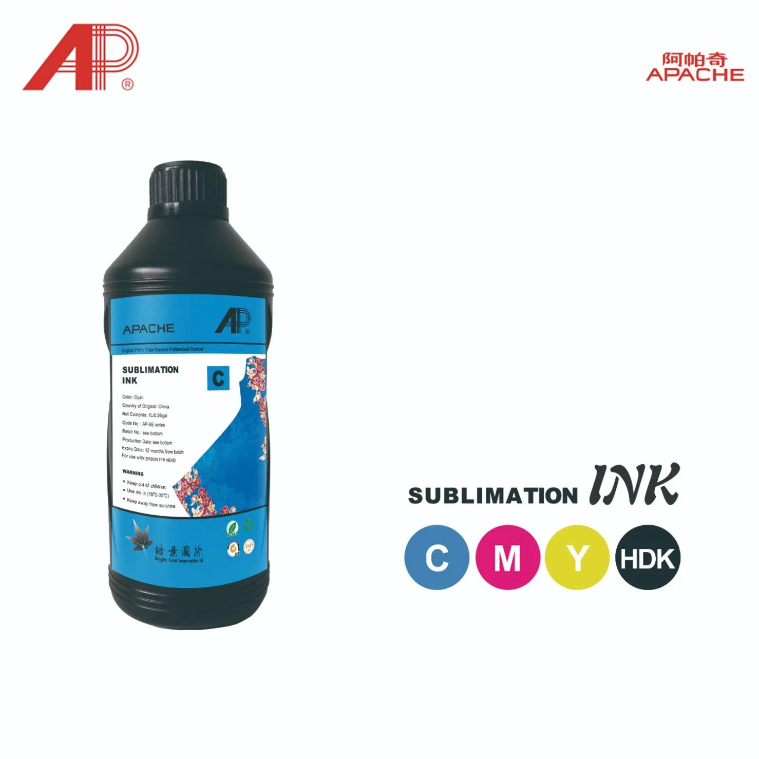 Apache 1000ml encre de sublimation pour TEE-shirt d'impression À transfert de chaleur I3200