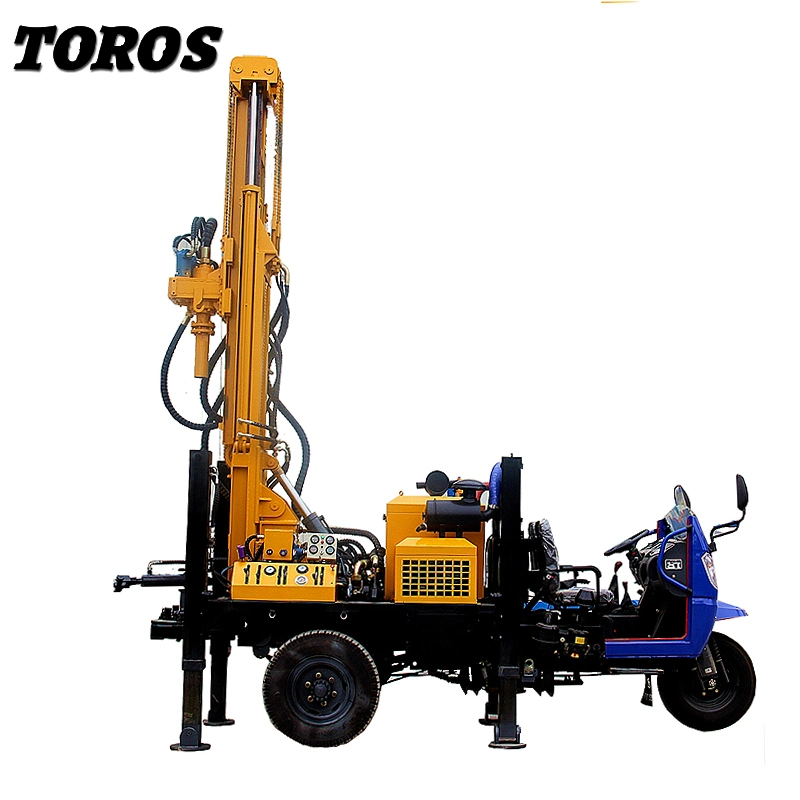 100 Meter Hydraulic Portable Diesel Engine Track-Type Water Well Drilling Rig Machine for Sale Japan Price