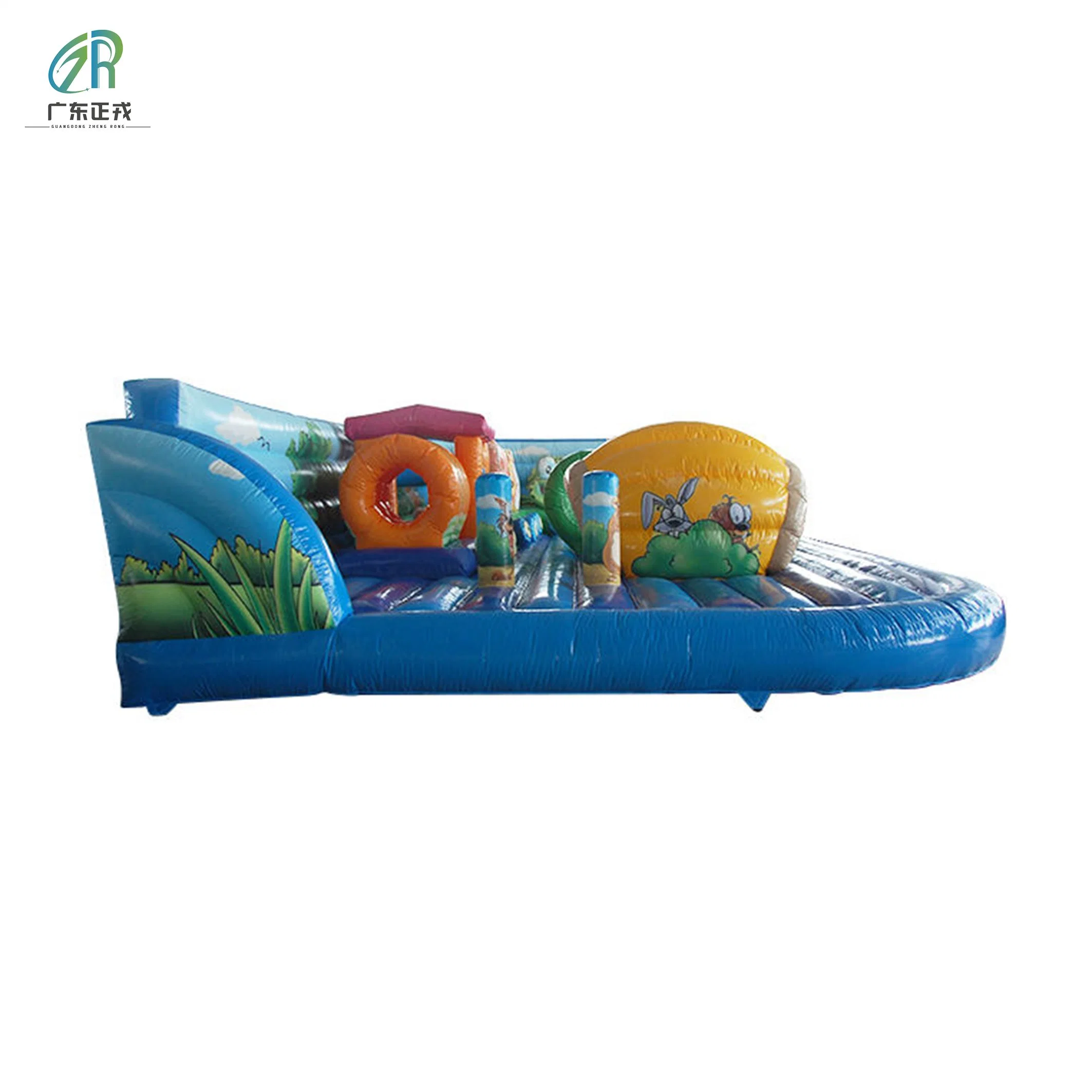 Гигантский коммерческий плоский крытый Outdoors Theme Park Inflatable Атмосмент Playground