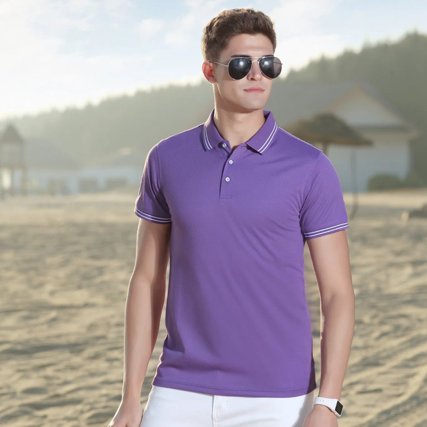 Men 2022 Brand Shirts for Man Short Sleeve Summer Fashion Clothing Wine Blue Grey Red Navy Mens Polos Shirt Shirt Polo