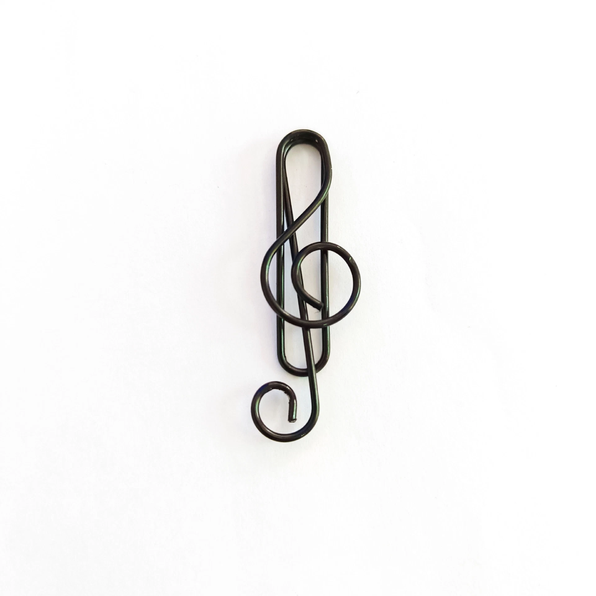 Wholesale/Supplier High quality/High cost performance  Custom Logo Printing Bookmark Cheap Stainless Steel Metal Paper Clip