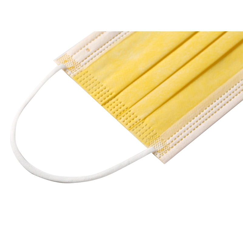 Mdr CE Approved Triple-Layer Filtration Disposable Masks Ear Loops & Tie on with Nose Clip Face Mask