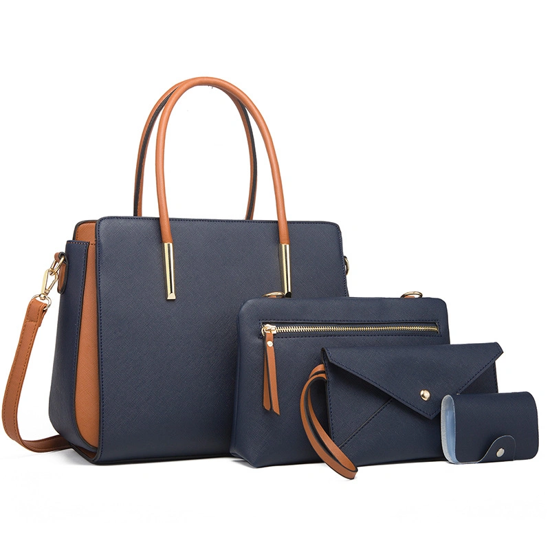 Luxury PU Leather Handbag Set Good Quality Unique Lady Handbag Bags for Women