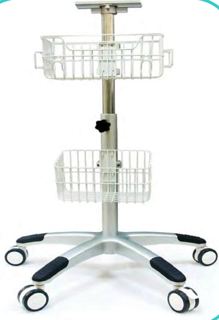 ECG Trolley Ultrasound Trolley Fixed Height Rolling Stand (Mt50-002)