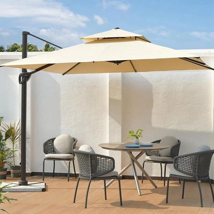 Outdoor Sonnenschirm Innenhof Terrasse Garten Große Pool-Seite Villa Im Freien Römischer Regenschirm