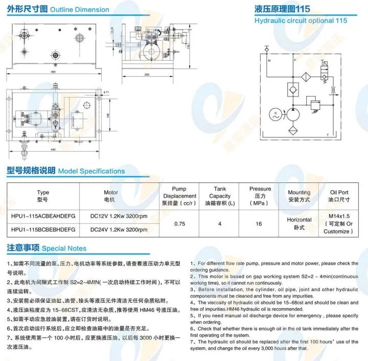 Truck Tail Plate Hydraulic Power System Is Used in Logistics Industry