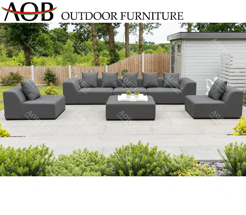 Modern Wholesale Outdoor Garden Patio Hotel Home Leisure Fabric Corner Sofa Lounge Furniture Set