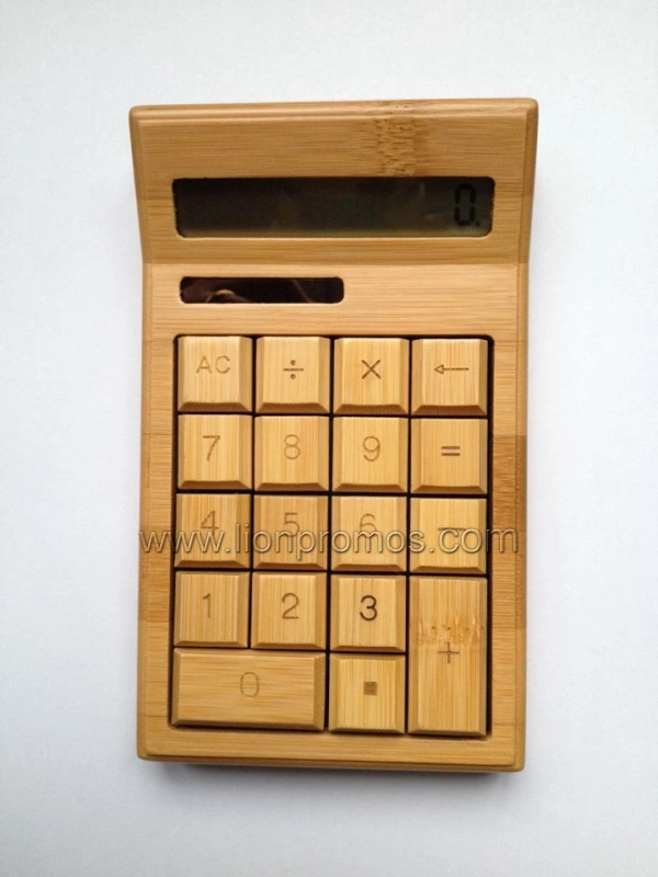 Экологичный зеленый Office Business подарок бамбук калькулятор CS19