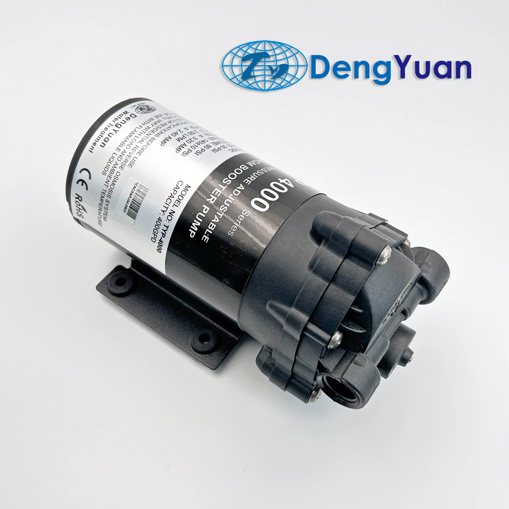 400gpd, Pompe de surpression d'eau Deng Yuan, pour pompe à eau à osmose inverse/machine de pulvérisation à haute pression, Fabricant d'usine