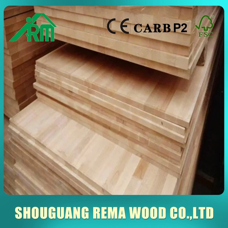 Various Good Quality Commercial Plywood Double Sided Rubber Wood Finger Joint Board