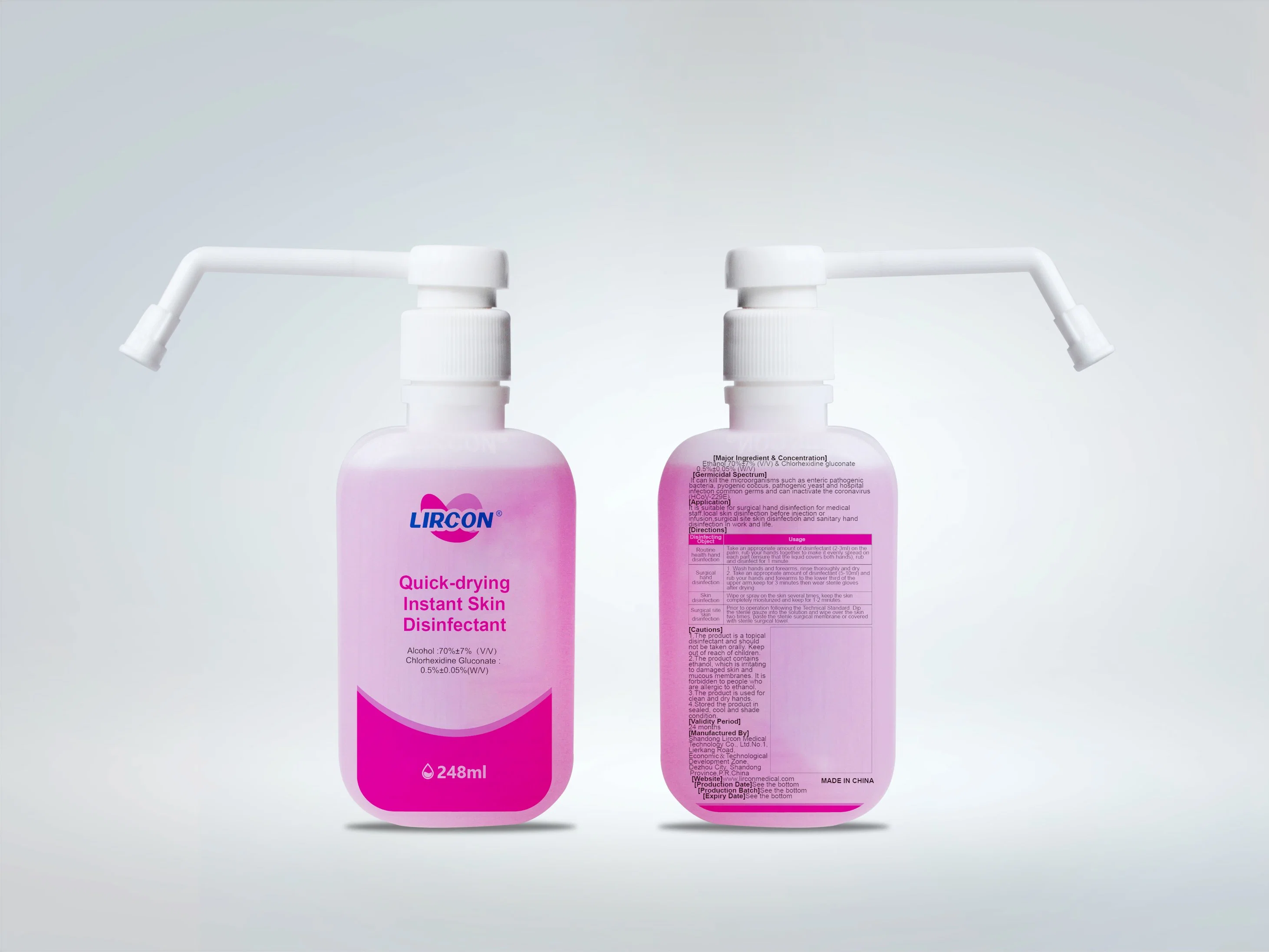 Ex-Factory Price Puqing Quick-Drying Hands-Free Skin Disinfectant/Quick-Drying Non-Washing Hand Sanitizer Made in China