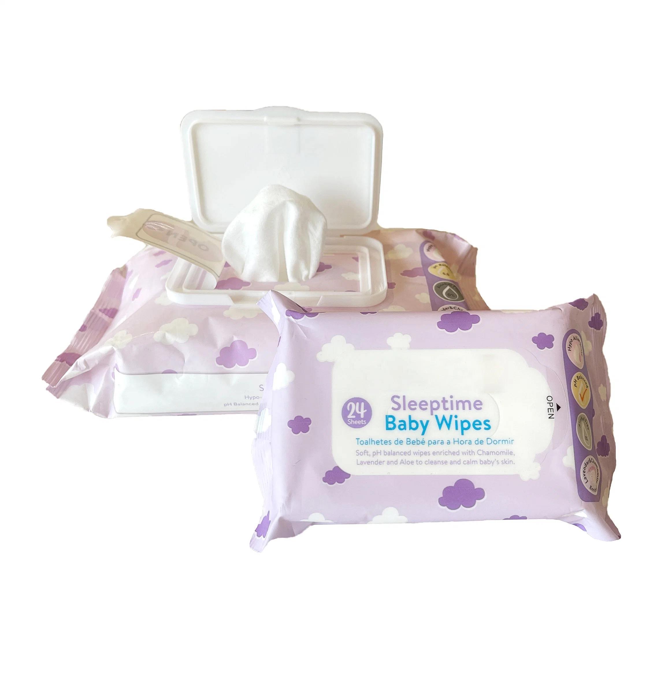 Wholesale Soft Tender Moisturizing Cleansing Face Wipes Baby Wipes