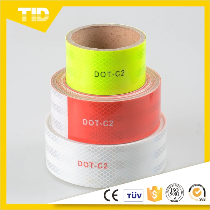White Self Adhesive DOT-C2 Reflective Tape