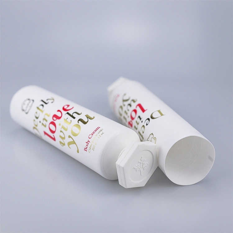 D50 Cosmetic Tube with Hexagon Flip Top Cap for Cream Skin Packaging From China supplier