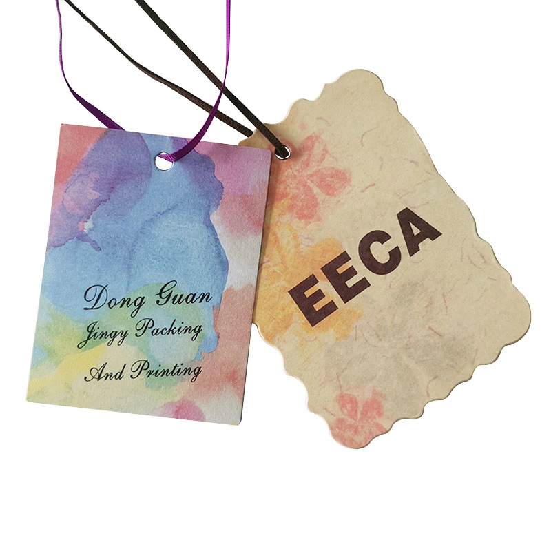 Custom Hangtag Brand Logo Garment Swing Tag Plastic Cardboard Kraft Paper UV Golden Printing Hang Tags for Clothing