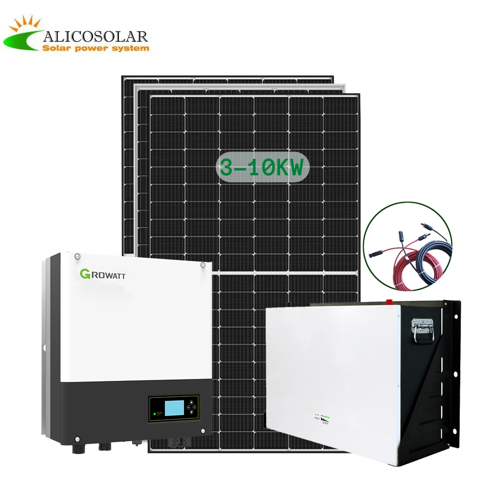 Alicosolar Photovoltaik System 3kw 5kw 10kw Free Energy Generator Monocrystalline Solar Panel for Industrial Use