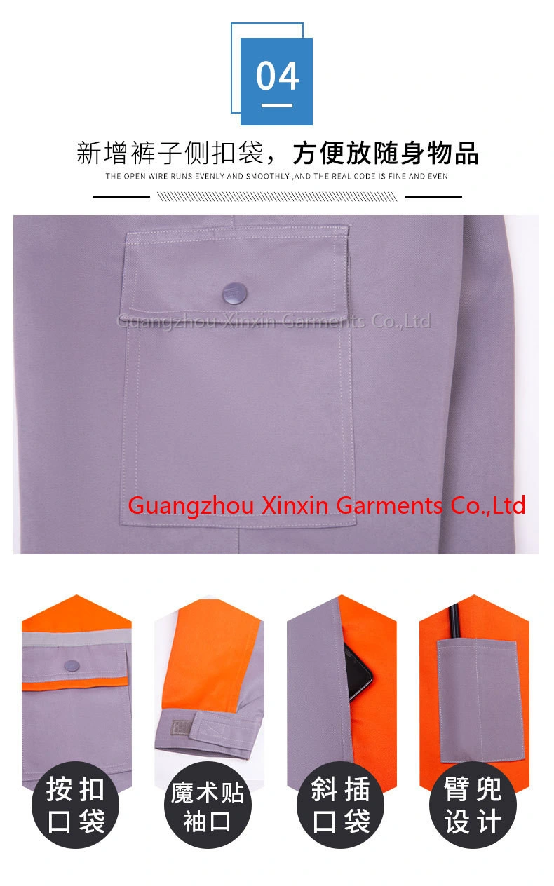 Wholesale/Supplier Industrial Long Sleeve Overall Workshop 4s Car Maintenance Service Worker Work Wear Uniform W2209-2