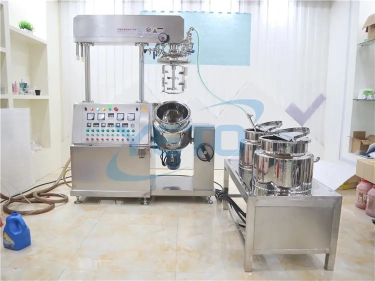 Multifunction 30-50L Baby Whiteing Cream Vacuum Emulsifying Machine Cosmetic Body Scrub Cream Mixing Machine