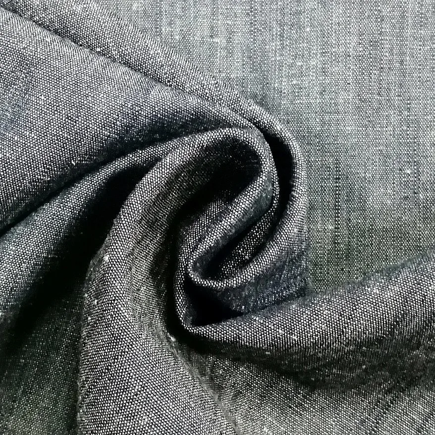 Лиоцелл Blend Linen Plain Denim Fabric-Fgtex® -Eco-friendly Fabric Garden