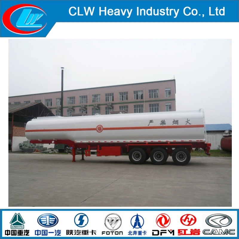 42cbm 45000 Liters BPW Axles Carbon Steel Fuel Oil Tanker Trailer