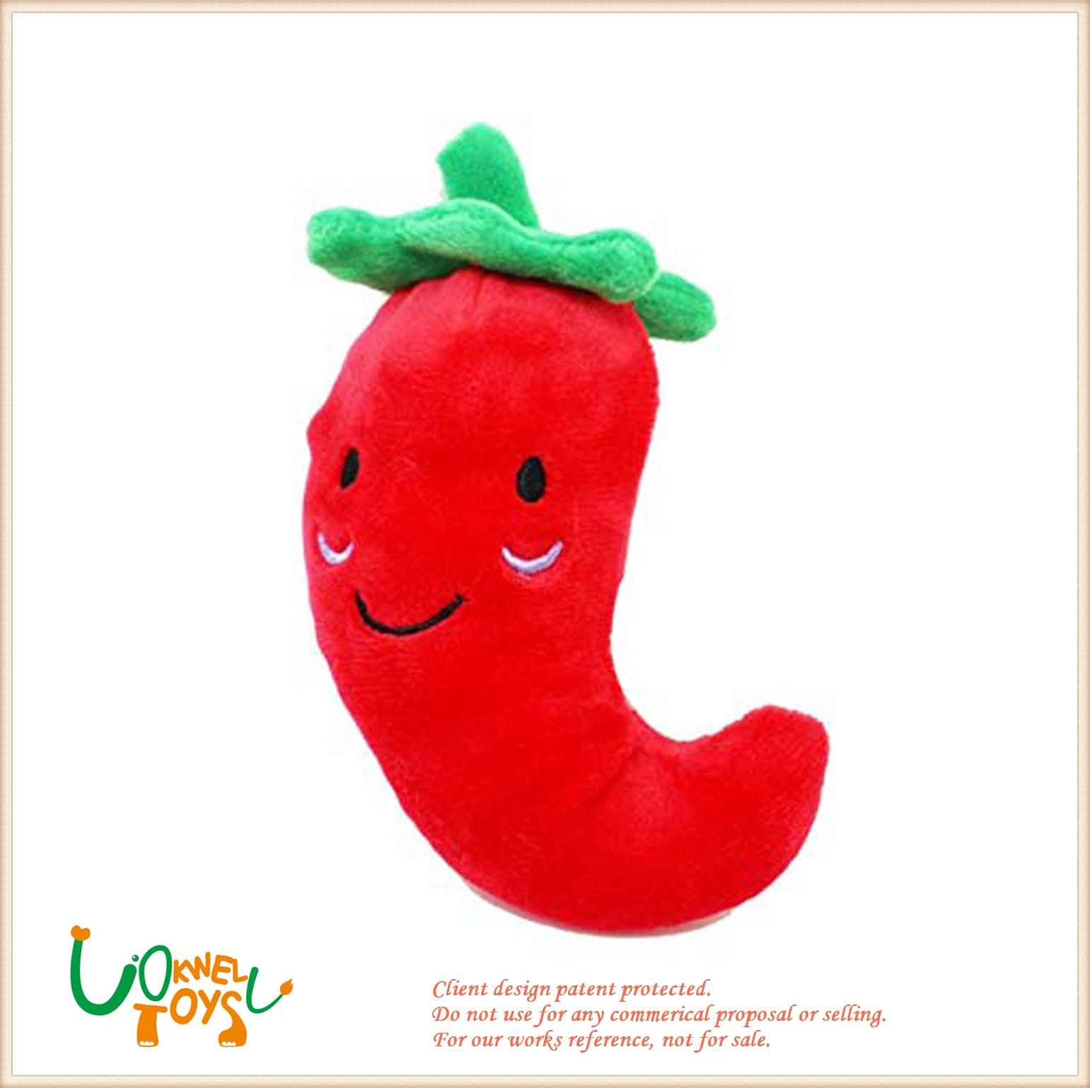 Plush Red Pepper Stuffed Vegetable Doll Promotional Gift