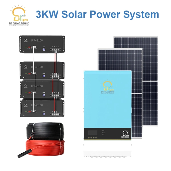 اللوحات الكهروضوئية للوحة الطاقة بالجملة بقدرة 5 كيلو واط Mini 6kw 8kw 10 كيلو واط 12 كيلو واط 15 كيلو واط على شبكة مختلطة كاملة متكاملة نظام الطاقة الشمسية المحمول للإضاءة المنزلية المربوطة