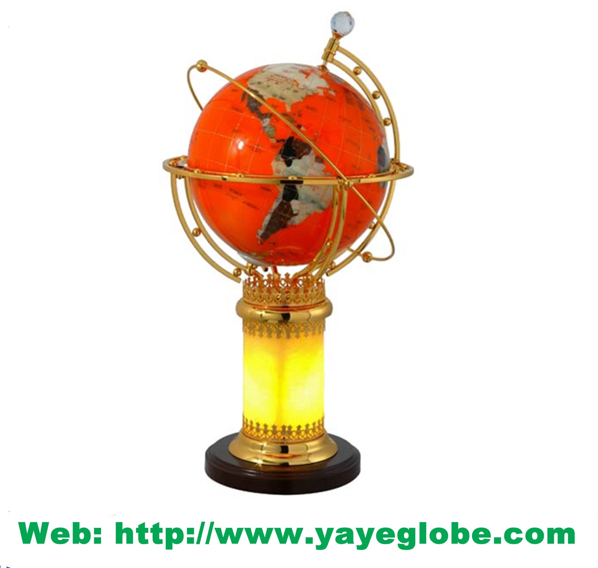 Yaye 2023 Hot Sell Factory Price AC220V Fdesk Type Illuminate Gemstone Globe High Quality Factory Direct Sales with 3years Warranty Best Service High Quality
