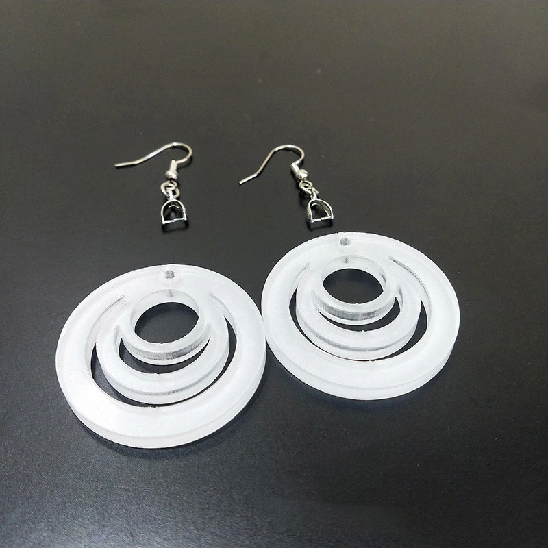 Heat Transfer Printed Acrylic Earrings Popular Earrings Europe & America Style