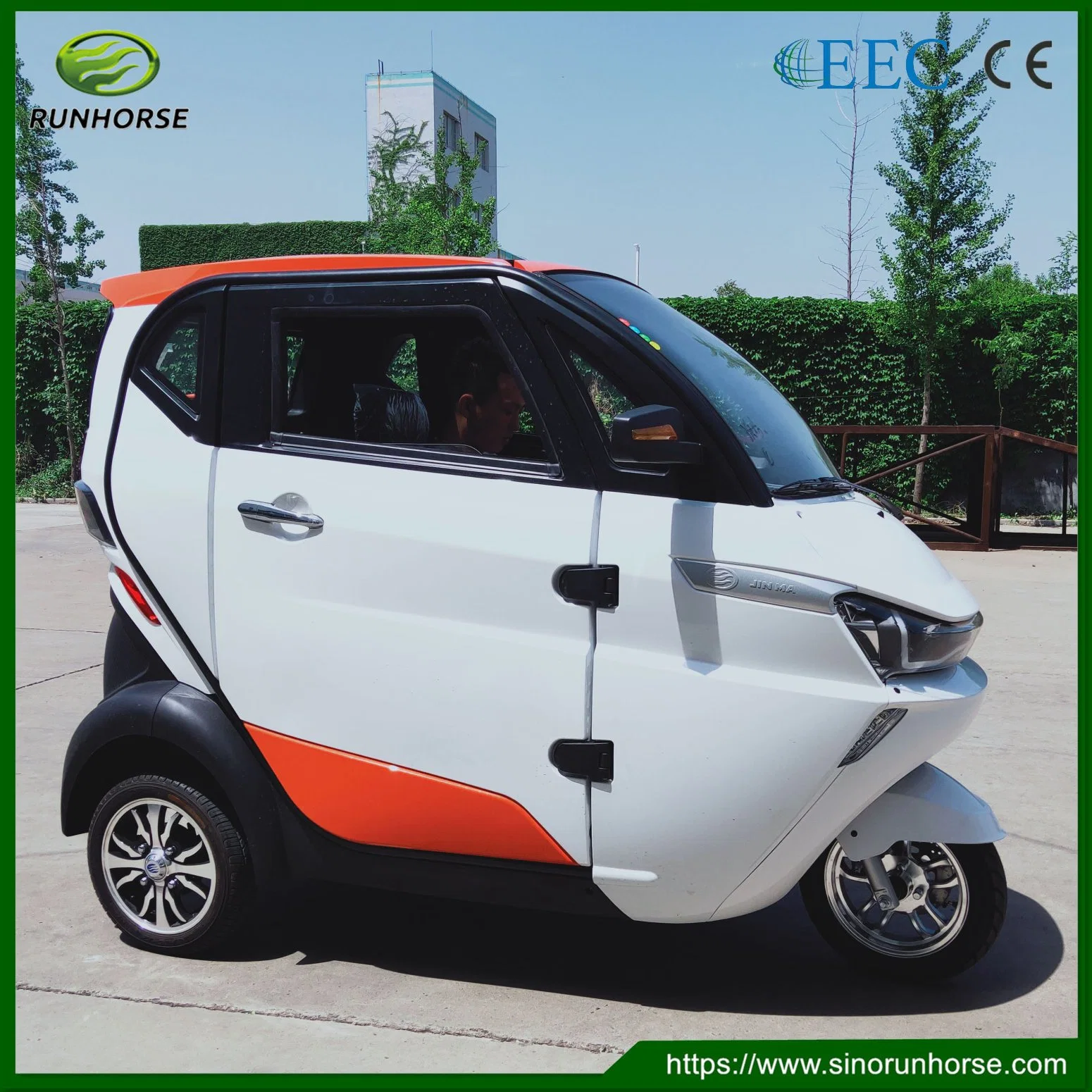 Electric Mini Auto Pure Electric Car 3 Wheels 3 Seats Family Car