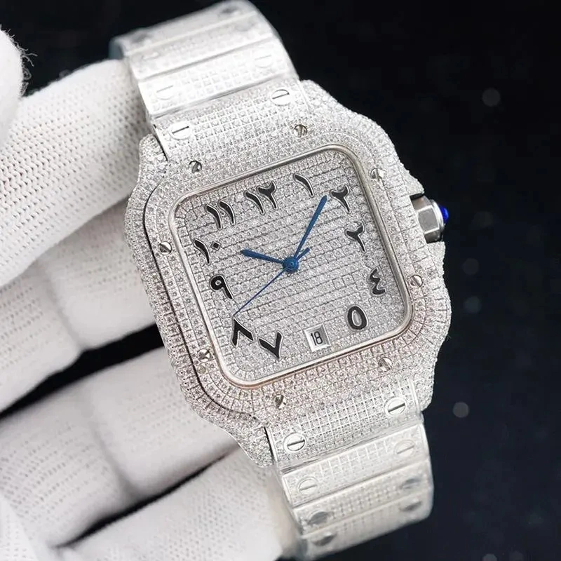 Diamond Watchdiamond Watch Automatic Mechanical Watch for Men and Women Waterproof