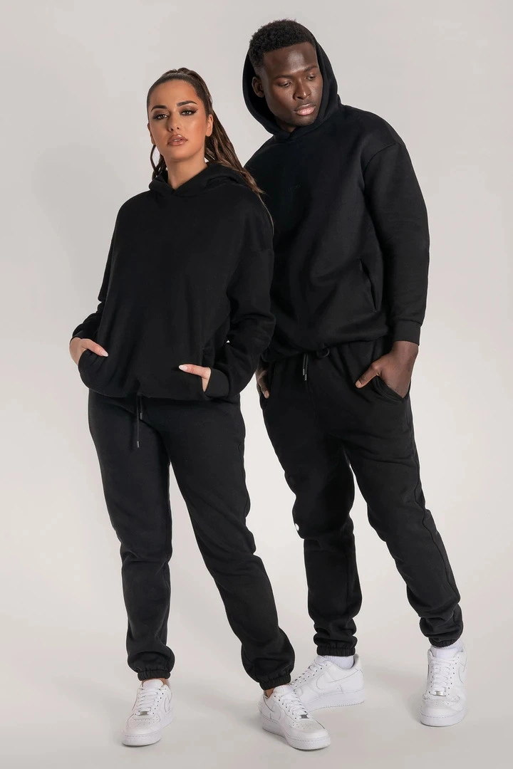 Vêtements pour femmes Ensemble de sport non sexy pour couple Sweat à capuche pour hommes et ensemble de jogging Hoodies