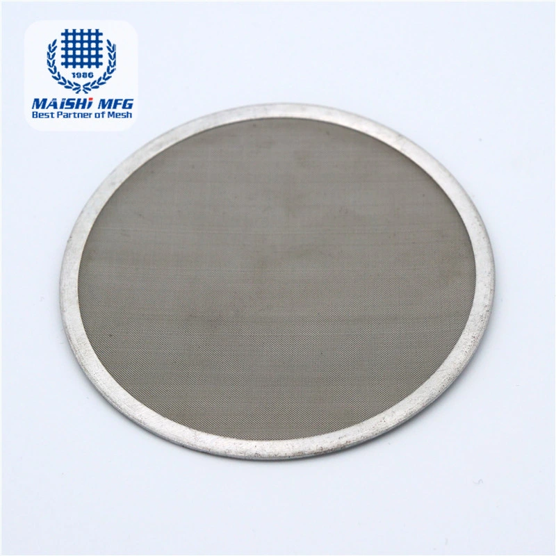 Stainless Steel Filter Wire Mesh Single Layer Disc