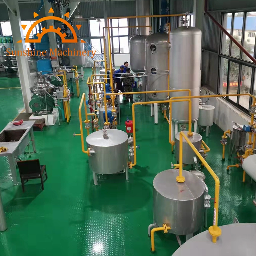 12t/D Soybean Palm Cotton Seeds Groundnut Oil Refining Equipment