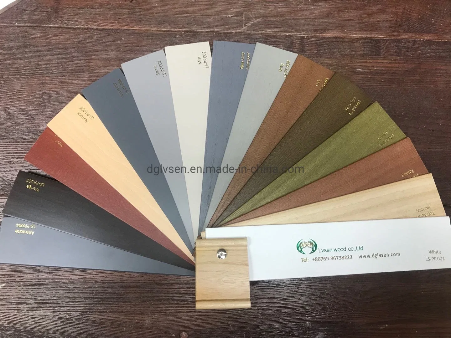 35mm 50mm Paulownia Slat Window Blinds Stained Color with BV SGS Report