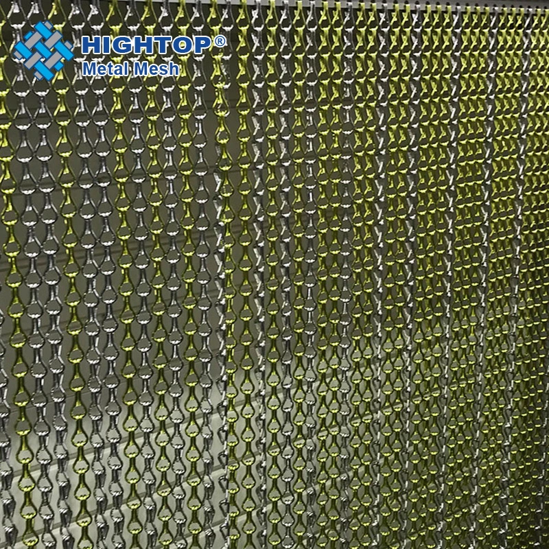 Popular Aluminum Decorative Mesh Chain Link Curtain for Office Hotel Restaurant