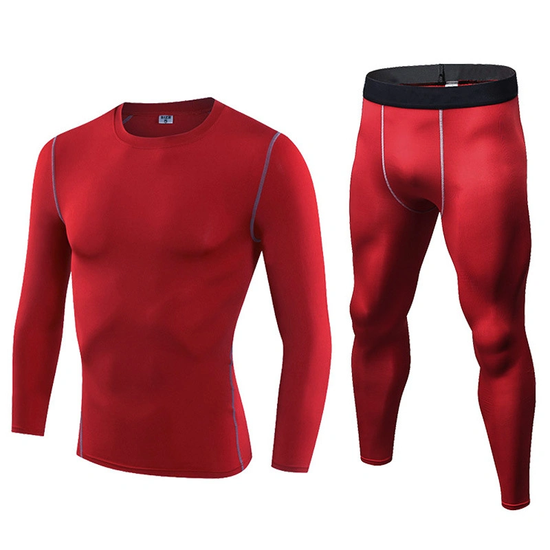 Combinaison de sport pour Homme maillot de sport à séchage rapide/Collants ensemble 2 pièces vêtements de fitness Entraînement en plein air vêtements de gym vêtements de football/baseball