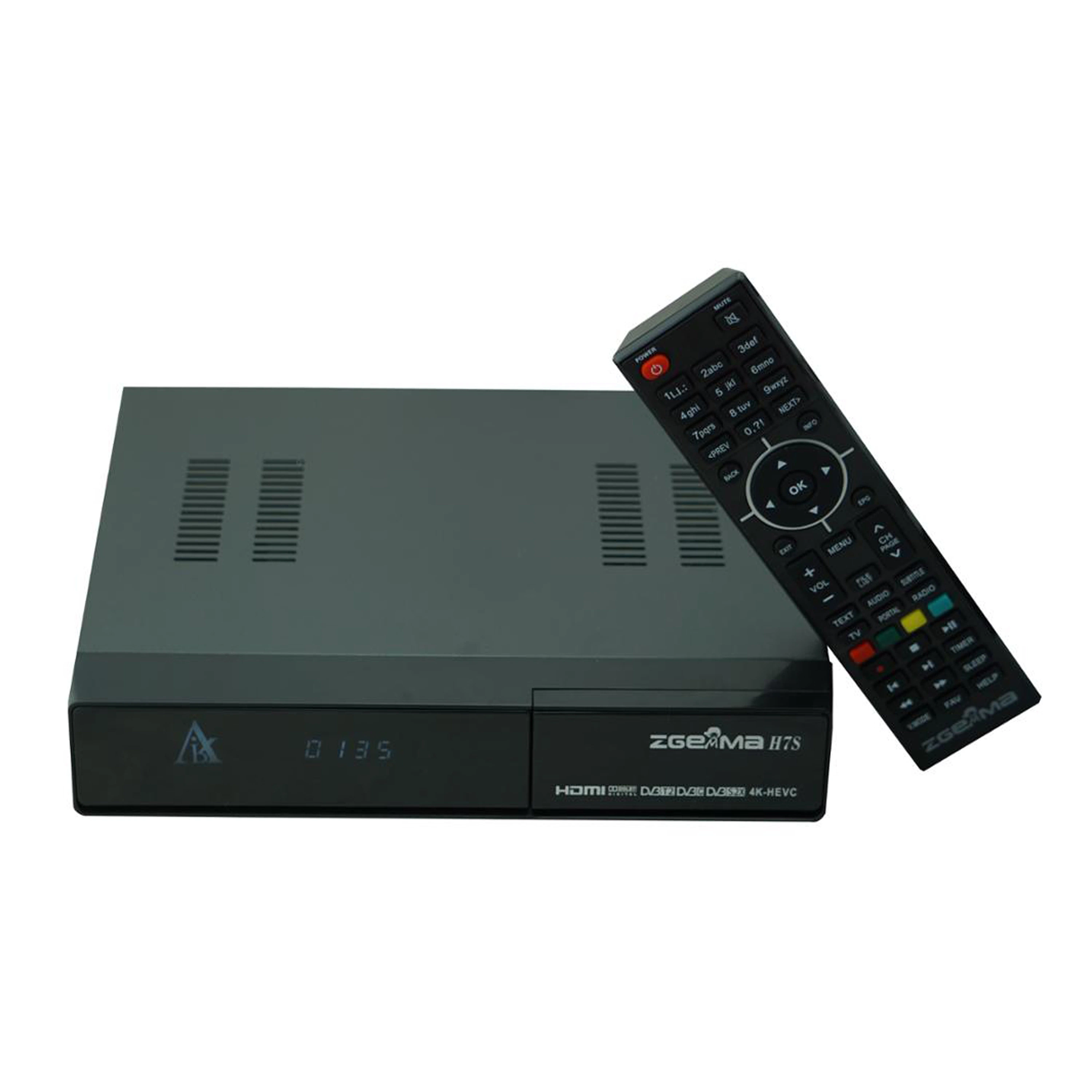 Innovador receptor de TV por satélite Zgemma H7S Enigma2 Linux OS 2*DVB-S2/S2X + decodificador de TV con sintonizador híbrido DVB-T2/C.