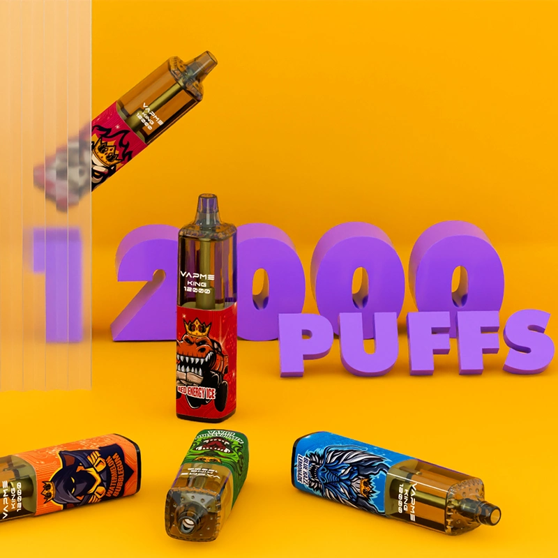 Vapme King 12000 Piffs R&amp;M Elf Bc5000 بار 2%/5% نيكوتين القرد القرد القابل لإعادة الشحن المفقودة vape ماري راندم سوبليس بينغو 8000 باب الغمفات