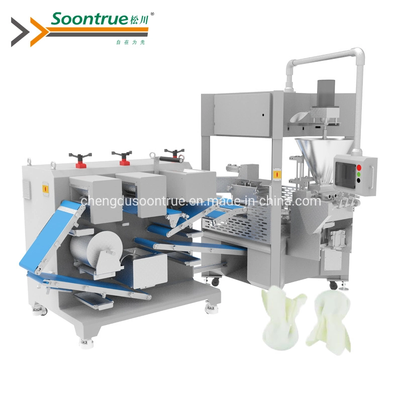 Machine de fabrication de produits alimentaires automatiques à grande vitesse Wonton pour les produits surgelés Food Factory