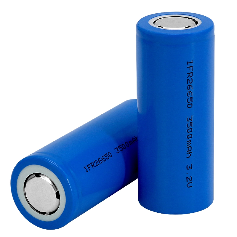 Rechargeable 26650 3.2V 3000mAh/3200mAh LiFePO4 Batteries for Power Supply