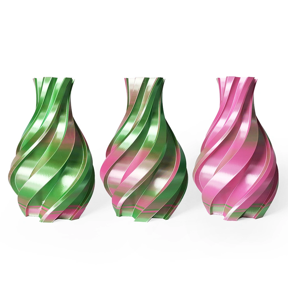 Yousu 3D Creative New 3D Printers Dual Color Green/Cherry Silk PLA Filaments Children 3D Idrawing Pens DIY 3D Printing Gifts Materials 1.75mm 2.85mm 1000g