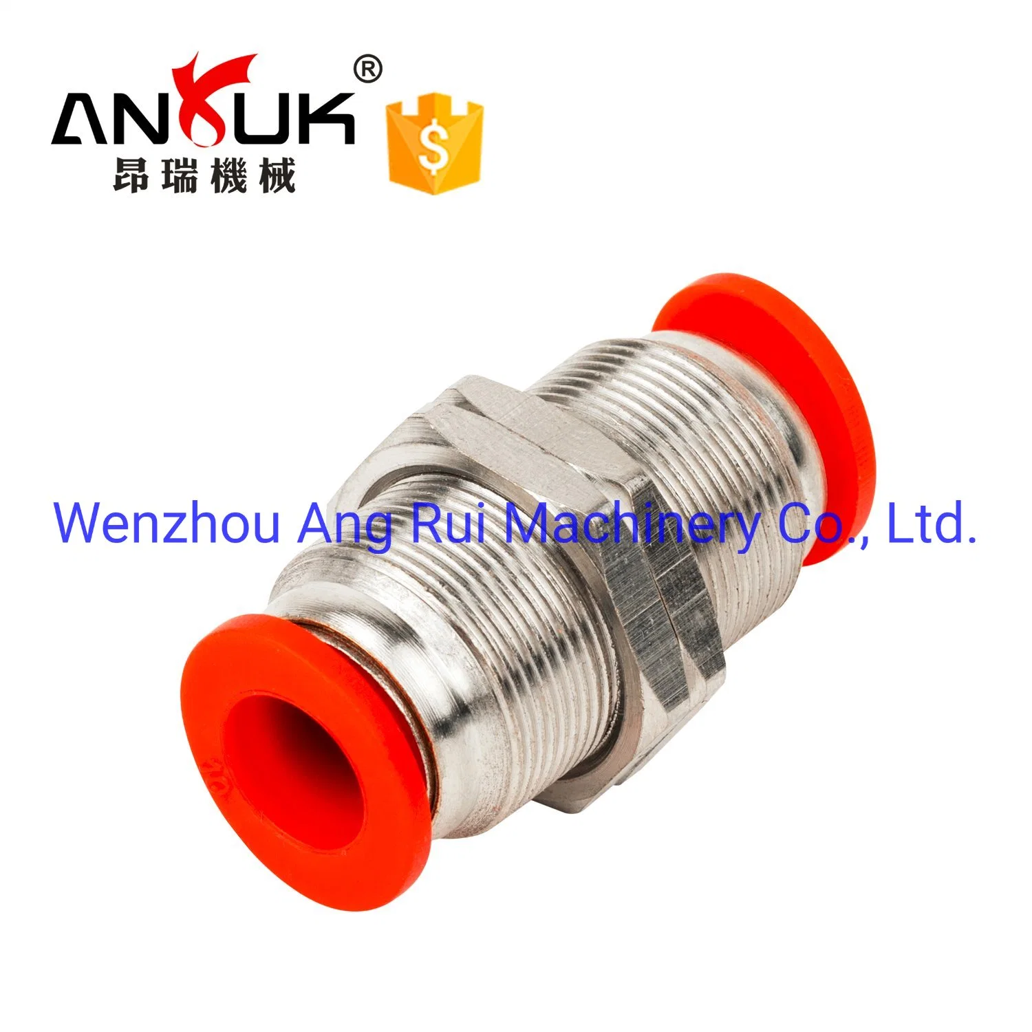 Air Fitting (PM) Bulkhead Union Pneuamtic Fitting